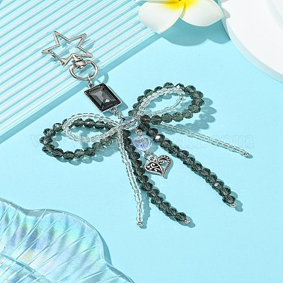 Подвеска из сплава стеклянной крошки HJEW-FZ00038-1