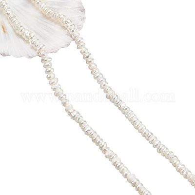 1 нить бусин из натурального культивированного пресноводного жемчуга PEAR-NB0001-37-1