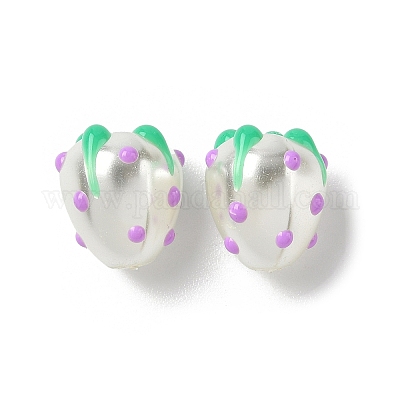 Запекаемые стеклянные бусины LAMP-Z014-02G-1