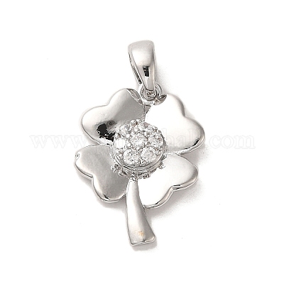 Латунные микро проложить кубического циркония подвески ZIRC-P114-02P-1