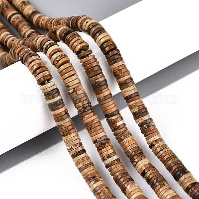 Естественного изображения яшмы бисер нитей G-T142-6mm-09-1