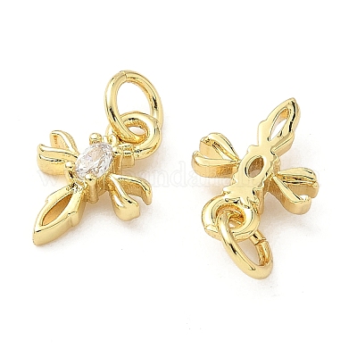 Латунные микро проложить кубического циркония подвески KK-Z120-54G-03-1