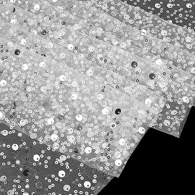 1 ярд полиэстеровой сетчатой ткани с пайетками DIY-FG0008-23A-1