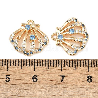 Латунные микро проложить кубического циркония подвески KK-F906-13G-1