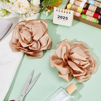 2 шт. полиэстеровые цветочные железные булавки JEWB-GO0001-18C-1