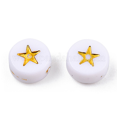 Непрозрачные акриловые бусины X-PACR-N006-006A-01A-1