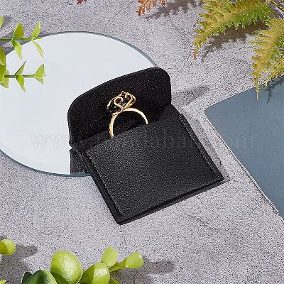 Сумки для хранения ювелирных изделий из воловьей кожи ABAG-WH0032-51A-1