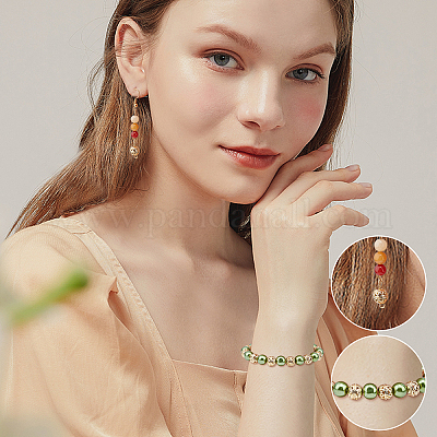 30шт 5 стиля полые бусины из сплава PALLOY-CN0001-02-1