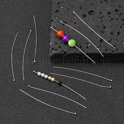 100 шт. Латунные булавки с шаровой головкой KK-YW0002-42S-1