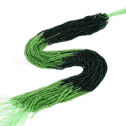 Прозрачный градиент цвета стеклянные бусины пряди GLAA-H021-01A-31-01-1