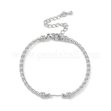 Изготовление браслета из латунной витой цепочки KK-U020-14P-1