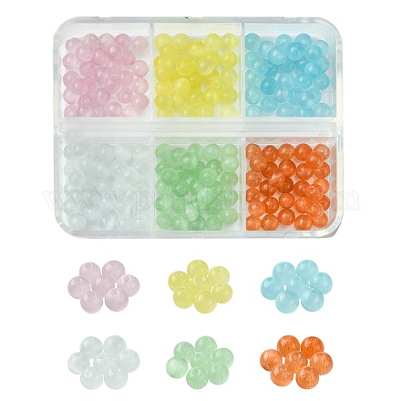 180шт 6 цвета бусины «кошачий глаз»&nbsp;CE-FS0001-01-1