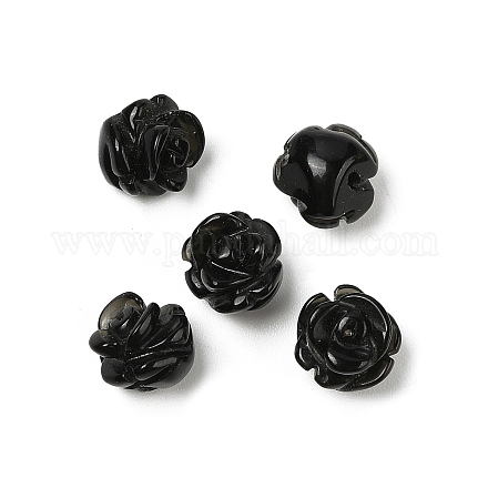 Природные обсидиана бусы G-O156-A-24-1