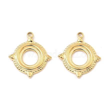 Оправы для подвесок из нержавеющей стали 304 в виде кабошонов STAS-A089-22G-1