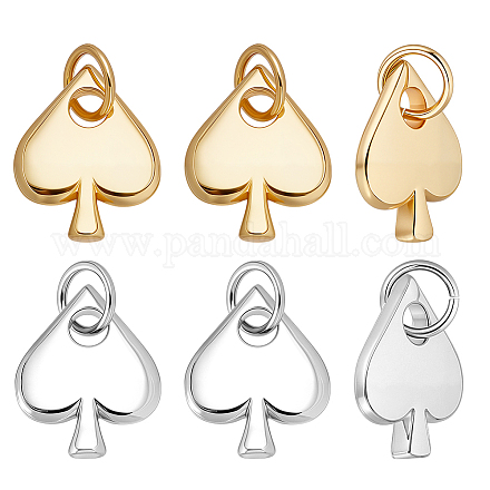 10шт 2 цвета латунные подвески KK-ME0002-16-1