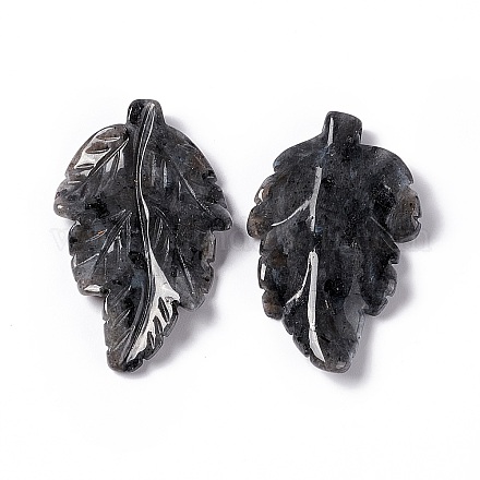 Подвески из натурального ларвикита&nbsp;G-I336-01-16-1