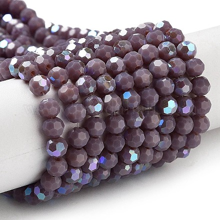 Непрозрачное стекло бисер нитей EGLA-A035-P4mm-L11-1