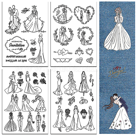 4 лист 11.6x8.2-дюймовых рисунков вышивки палочками и стежками DIY-WH0455-149-1