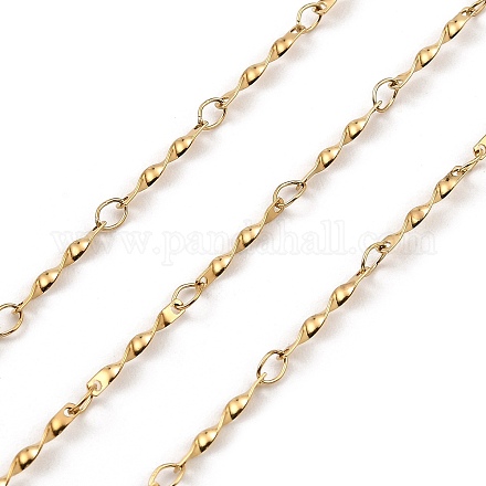 Ионное покрытие (ip) цепей из нержавеющей стали 304 ручной работы с витыми звеньями CHS-G025-07G-1