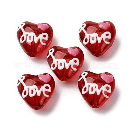 Стеклянные эмалевые бусины GLAA-Q125-01B-1