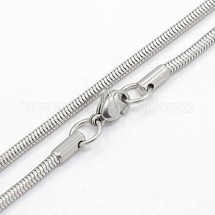 Мужские ожерелья-змейки из нержавеющей стали 304 STAS-O037-74P-1