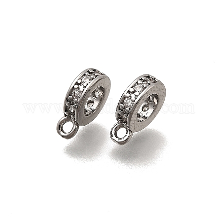 Латунные поручни из прозрачного кубического циркония с микропаве LS-KK-Z126-27P-1