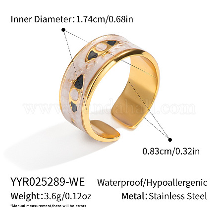 Открытые кольца-манжеты от сглаза из нержавеющей стали для женщин BM1885-2-1