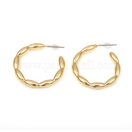 Латунь серьги EJEW-G282-02G-1
