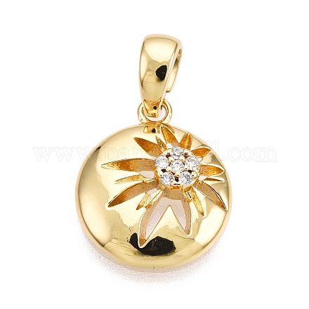 Латунные микро проложить кубического циркония подвески KK-T070-38G-1