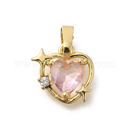 Латунные микро проложить кубического циркония подвески KK-I717-01G-1