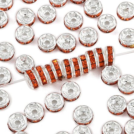 Латунь марки А горный хрусталь Spacer бисер RB-A014-Z6mm-20S-1