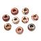 Natural Brecciated Jasper European Beads, Large Hole Beads, Rondelle, 14x7~8mm, Hole: 6mm