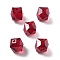 Imitation Austrian Crystal Beads, K9 Glass, Square Faceted, Dark Red, 10x10x10mm, Hole: 1.8mm