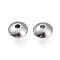 Non-Tarnish 202 Stainless Steel Spacer Beads, Rondelle, Stainless Steel Color, 8x4mm, Hole: 1.8mm