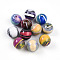 Opaque Resin Beads, Round, Mixed Color, 16mm, Hole: 2~2.5mm