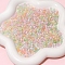 Glass Imitation Cat Eye Seed Beads, Round, Misty Rose, 4x3~3.5mm, Hole: 1.2mm, about 150pcs/set