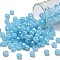 TOHO Round Seed Beads, Japanese Seed Beads, (143) Ceylon Aqua, 3/0, 5.5mm, Hole: 1.9mm, about 60pcs/10g
