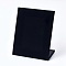 Velvet Earring Displays, L-Shaped Earring Display Stand, Black, 20.2x10x24.5cm