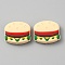 Silicone Beads, Hamburger, Colorful, 23x26x8mm, Hole: 3mm