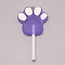Resin Pendants, with Iron Loop, Imitation Candy, Cat Paw Lollipop, Slate Blue, 62x32.5x9mm, Hole: 2mm