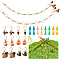 Squirrel & Fox DIY Knitting Tool Sets, including Alloy Enamel Locking Stitch Markers, Silicone Knitting Needle Stoppers & Yarn Guide Finger Holder, Mixed Color