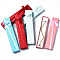 Cardboard Jewelry Boxes, for Necklace Packaging, with Bowknot Ribbon Outside and White Sponge Inside, Rectangle, Mixed Color, 21.2x4.2x2.4cm