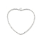Brass Open Back Bezel Pendants, Nickel Free, for DIY UV Resin, Heart, Real Platinum Plated, 36~37x36x1.5mm, Hole: 1.8mm