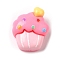 Opaque Resin Decoden Cabochons, for Jewelry Making, Cupcake, Food, 11.5x10.5x5.5mm