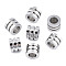 Non-Tarnish 316 Surgical Stainless Steel European Beads, Large Hole Beads, Column, Stainless Steel Color, 10x8mm, Hole: 6mm
