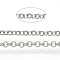 Soldered Brass Coated Iron Rolo Chains, Belcher Chain, with Spool, Platinum, 2x0.5mm, about 328.08 Feet(100m)/roll