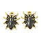 Halloween Theme Ion Plating(IP) 304 Stainless Steel Enamel Pendants, Golden, Spider, 16x14x2mm, Hole: 1.8mm