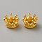 Alloy Rhinestone Settings, Large Hole Beads, Crown, Golden, Fit for 1.5mm Rhinestone, 11.5x6mm, Hole: 6.5mm