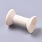 Wood Thread Bobbins, for Embroidery and Sewing Machines, Antique White, 32x48mm