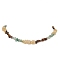 Natural Citrine & Tiger Eye & Green Aventurine Chip Beaded Necklaces, with 304 Stainless Steel End Chains, 14.57 inch(37cm)